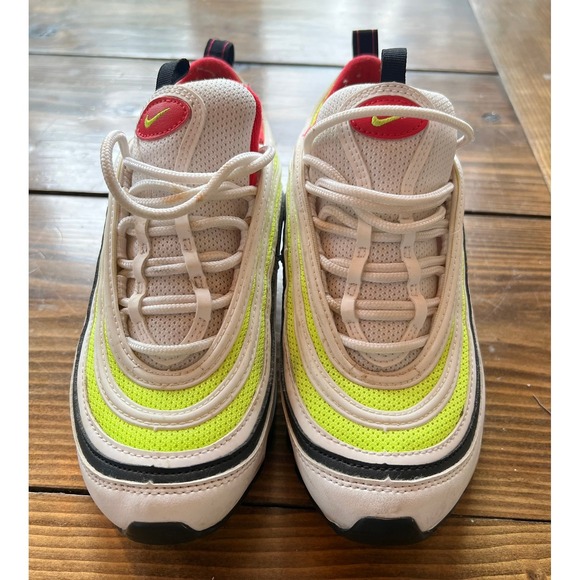 Nike Shoes - Nike Air Max 97 GS White Volt Pink Blast CJ9978-100 Mens 6 Womens 7.5